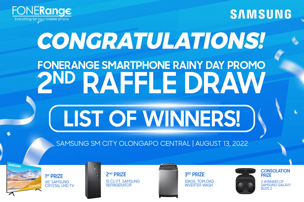 Congratulations to all Winners of the 2nd Raffle Draw of 
